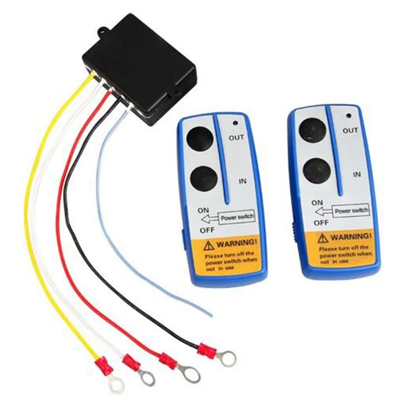 8X Verricello senza fili Interruttore di telecomando Cancello di sollevamento Pompa idraulica Letto di scarico 12V Recupero Tronco-VVNB
