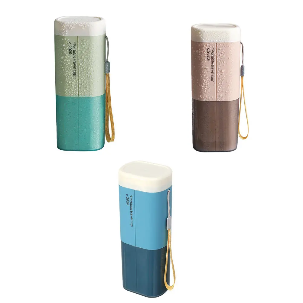 

3Pcs Compact Toothbrush Storage Case Portable Travel Toothpaste Holder Durable PP Material for Outdoor Trips Portable Travel Cup