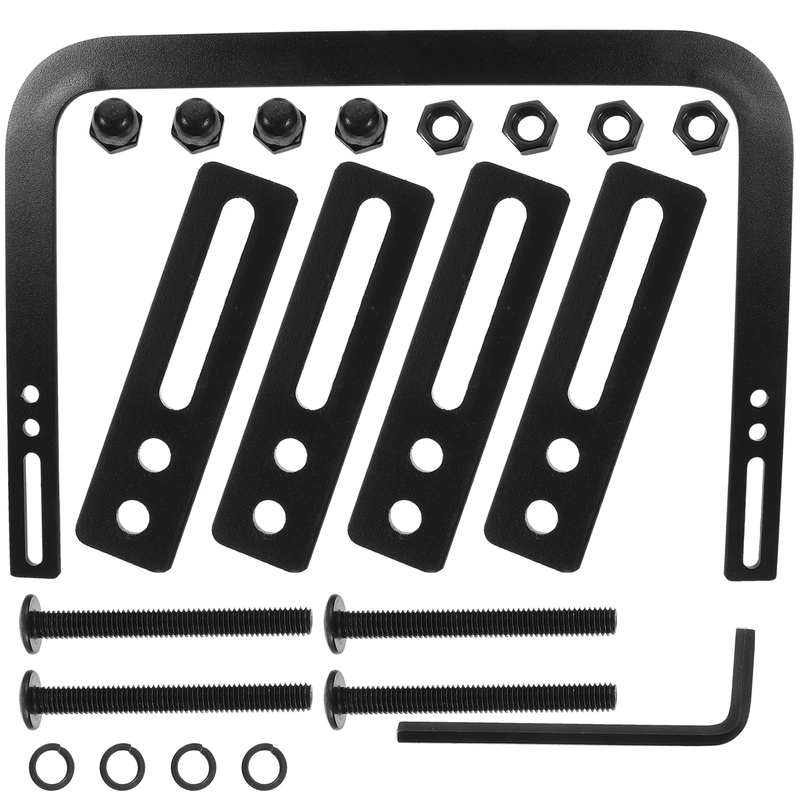 1 Juego de tapón de barra de retención de colchón, soporte de fijación antideslizante, pinza antideslizante para marco de cama, Compatible con todos los tamaños de madera