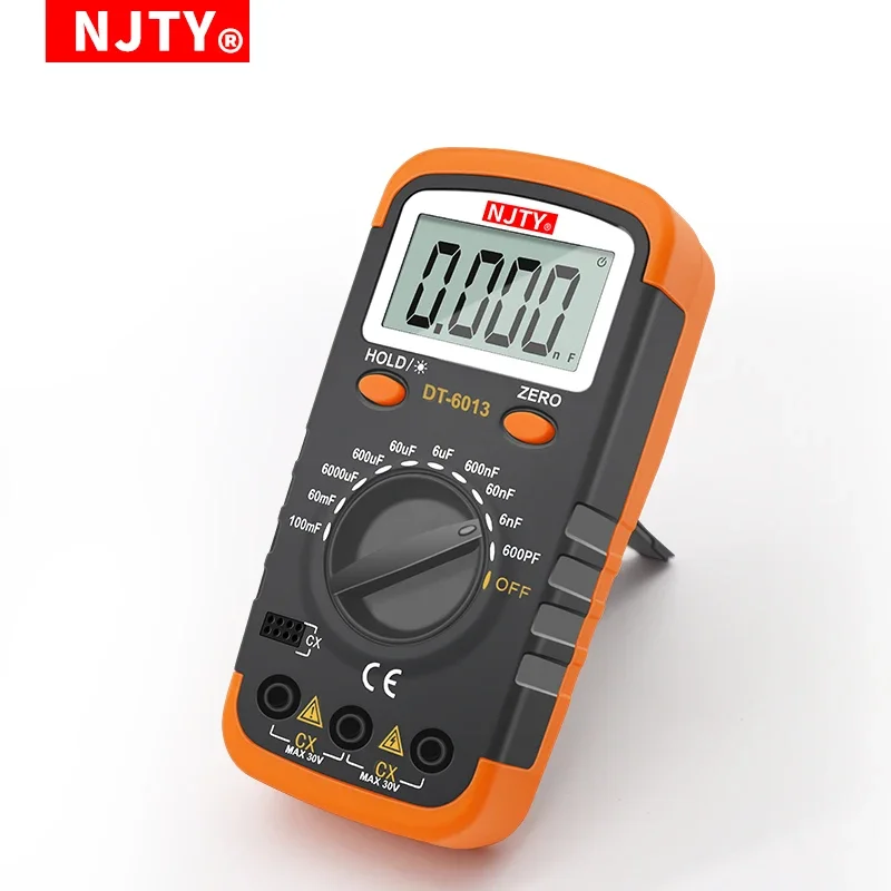 Professional Digital Capacimeter 6000 Counts Capacitor Capacity Meter Lcr Tester 100000uF Capacitor High Precision Multimeter