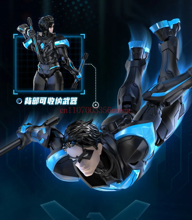 Blokees New Dc Heroes Series Champion Class Harley Quinn Nightwing Robin Movable Assembled Action Figures For Adult Collectors view 5