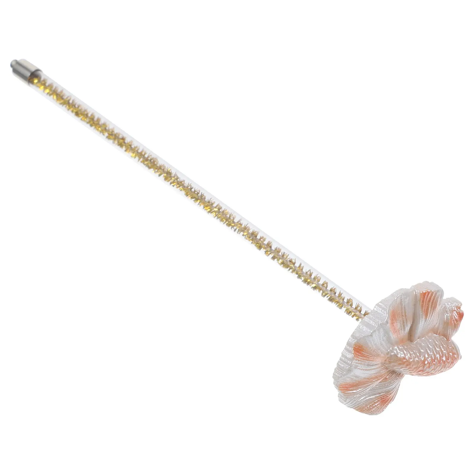 

Betta Fish Training Wand Cartoon Decor Resin Durable Betta Tank Wand Interactive Fish Training Tank Decorative