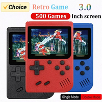 Portable Retro Mini Handheld Video Game Console 8-Bit 3.0 Inch LCD Color Kids Game Player Built-in 500 Games for Kid  Gifts