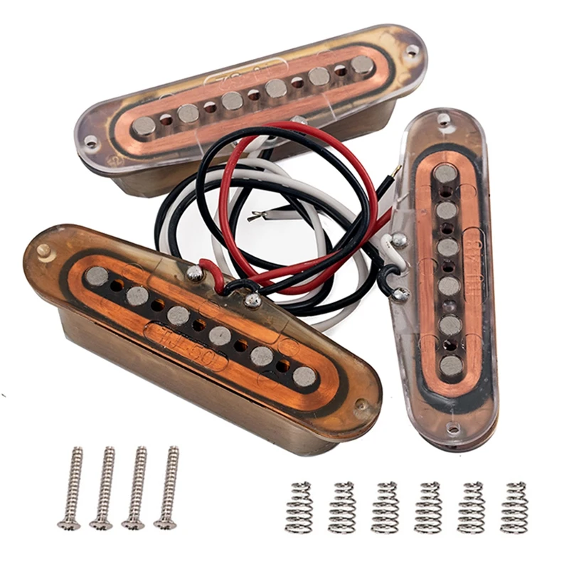 3Pcs Pickups Alnico 5 48/50/52 For Stratocaster Strat ST SG Electric Guitar 27RD