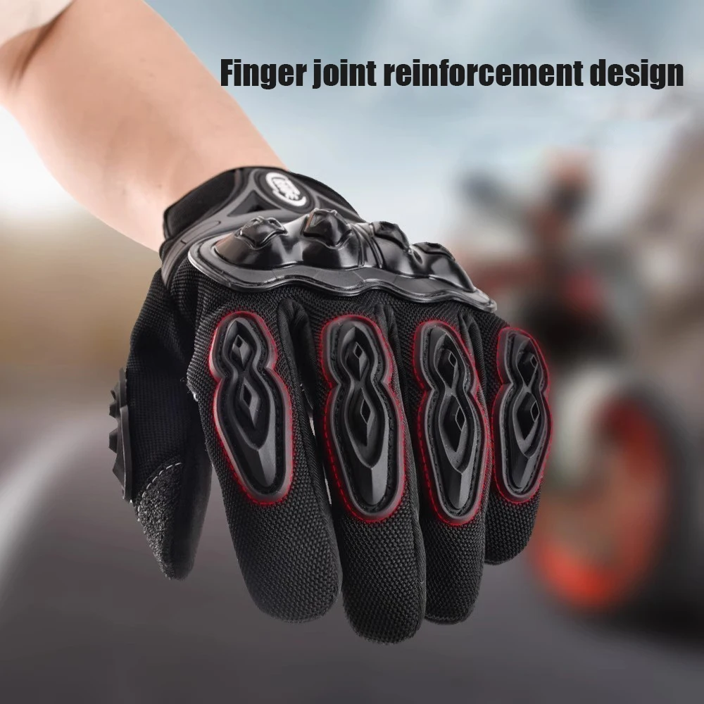 

Lightweight Motorcycle Gloves for Summer SUOMY Anti-Collision Design Wear-Resistant PVC & Full Finger Touchscreen Luvas gp Gear
