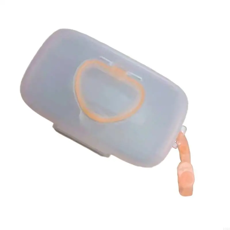 Caja almacenamiento toallitas portátil D5QA, soporte para pañuelos húmedos con segura, fácil llevar