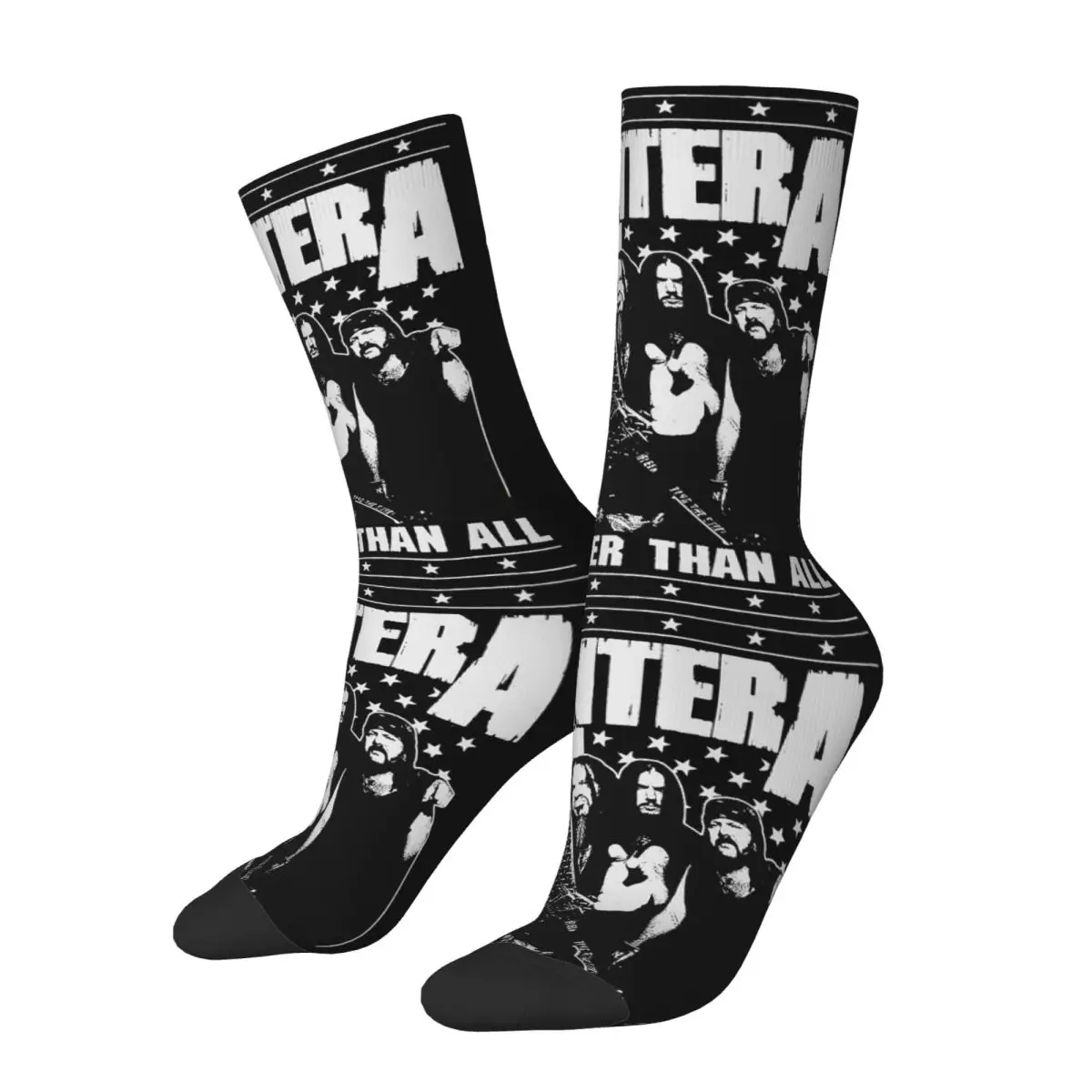 Fashion Men's Socks Casual Australian Pantera Sock Heavy Mental Rock Band Sport Women's Socks Spring Summer Autumn Winter