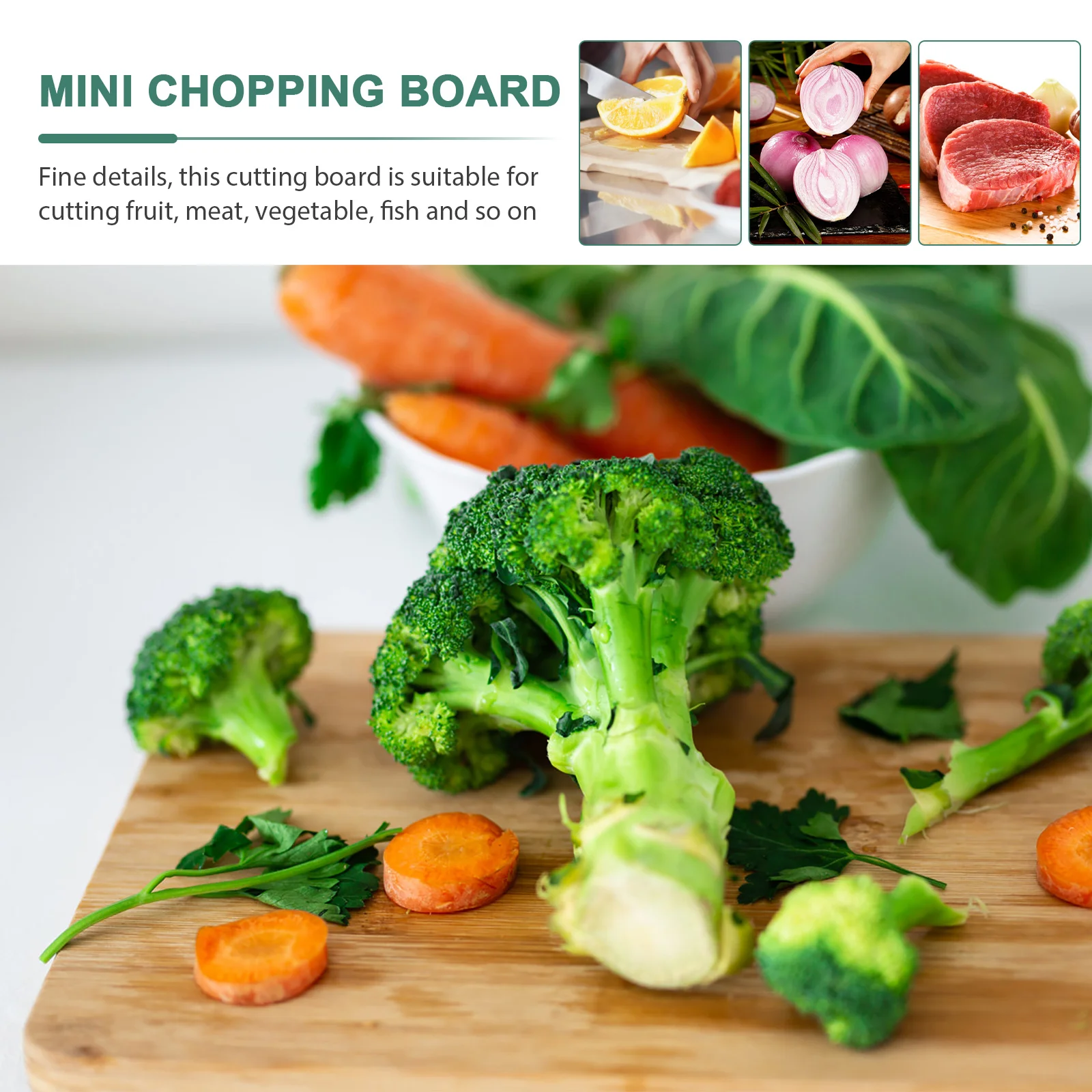 Anti-slip Anti-skid Board For Cutting Portable Chopping Mats Wooden Meat Vegetable Meat Reusable Chopping Board for Cooking