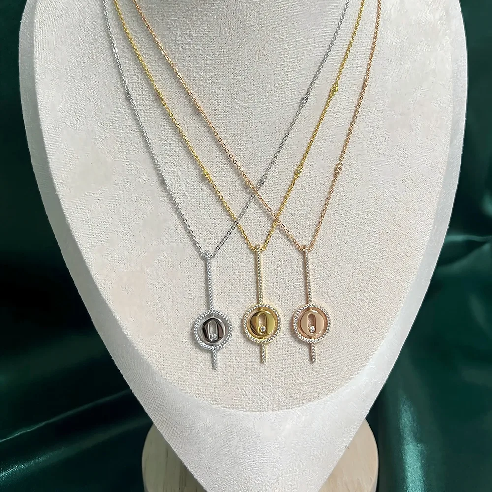 

Серебряное колье с подвеской S925 для женщин, модное и элегантное, в европейском и американском стиле