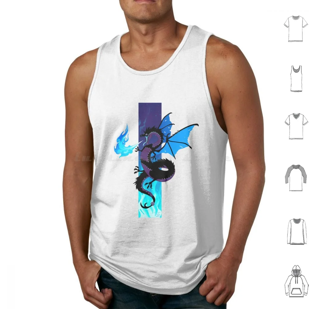 

Dabi Dragon Tank Tops Print Cotton Dragon Dabi Fantasy