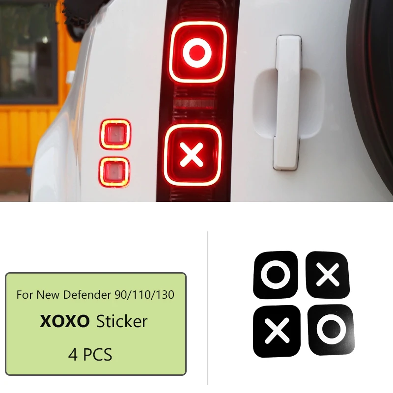 

ROVCE Rear bumper taillight Decorative Sticker Turn Signal Brake Light Sticker For Land Rover Defender 110 90 130 2020-2024