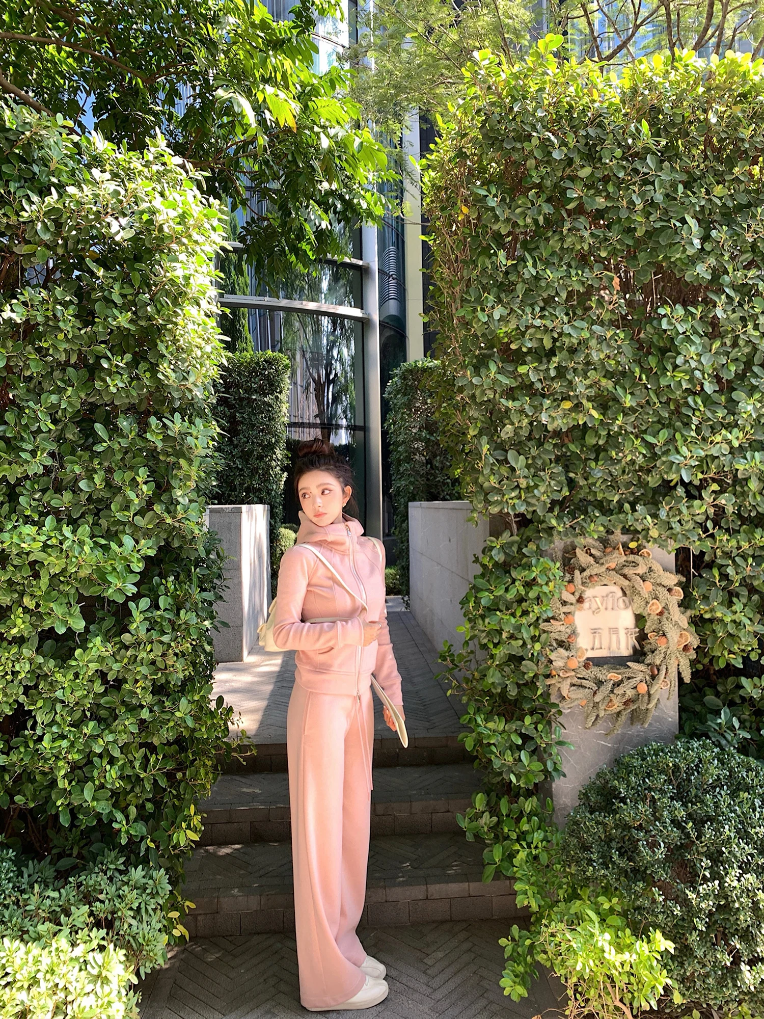 

Lilylikes Lulu, шерстяной повседневный осенне-зимний комплект, длинные брюки, толстовка, женский модный костюм из двух предметов для взрослых