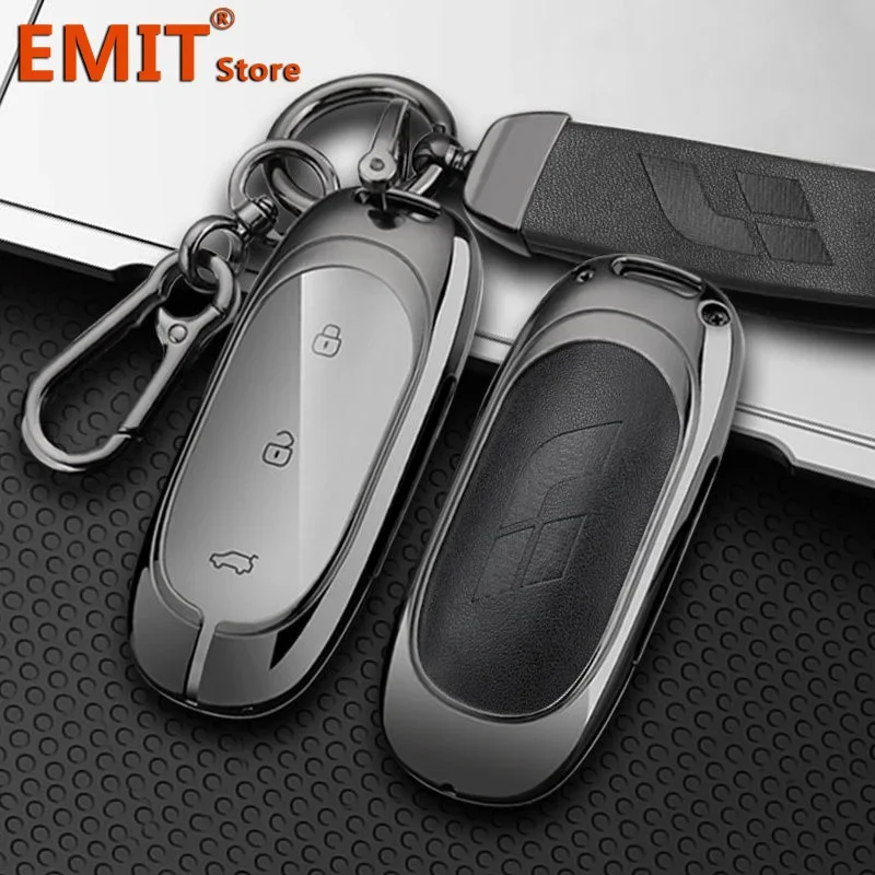 for Lixiang LEADING IDEAL L7 L8 L9 MAX Li Auto Key Case Smart Remote Holder Keychain Bag Protection Shell Cover Car Accessories