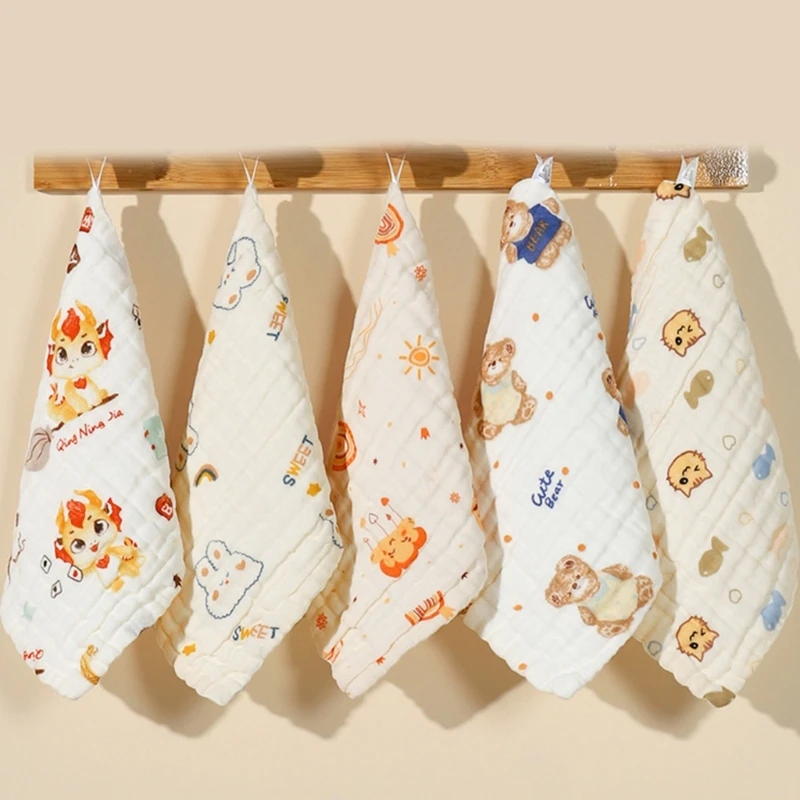 6 Layer Burp Cloth Cotton Newborn Handkerchief Baby Wipe Multifunctional Towel