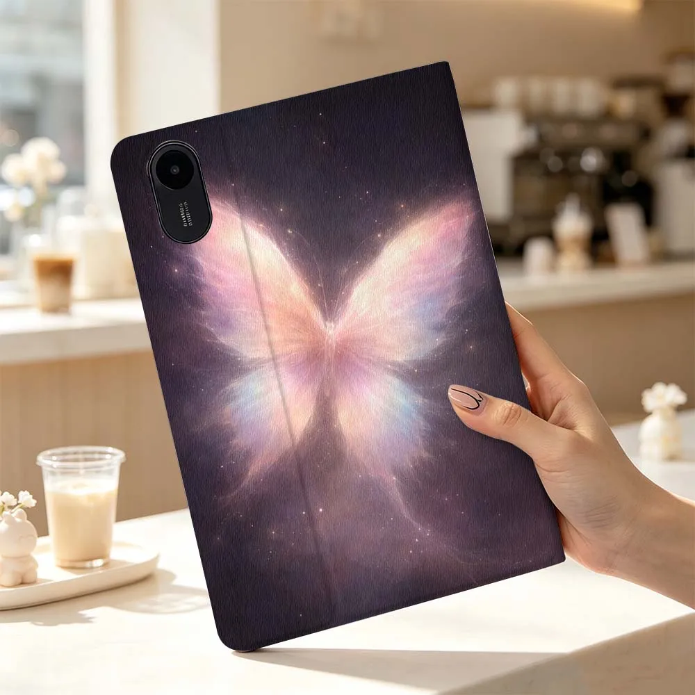 Cartoon Pink Butterfly Wings For Xiaomi Poco Redmi Pad 8 2 4 5 6 6S 7 7S SE Pro Max 14 11 8.7 11.2 12.5 Inch Tablet Case Fashion