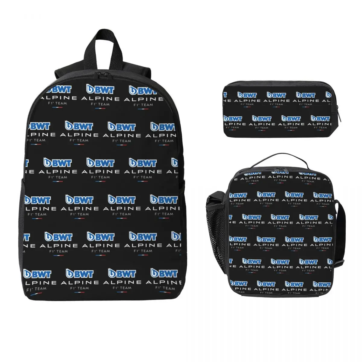 

Alpine Team Backpack Student Boys Girls BookBag School Bag Computer Shoulder Bags 3ps Insulated Lunch Bag Pencil Case