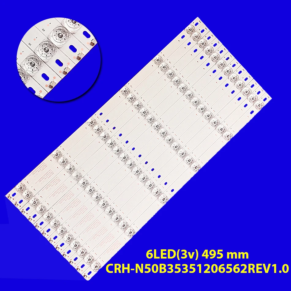 

12 шт. светодиодных лент для подсветки для 49U2000 49S570 CRH-N50B35351206562REV1.0