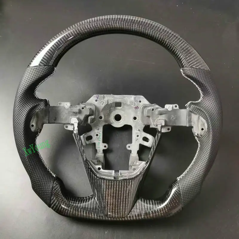 100% Real Carbon Fiber Steering Wheel With Leather For Mazda CX-7 CX7