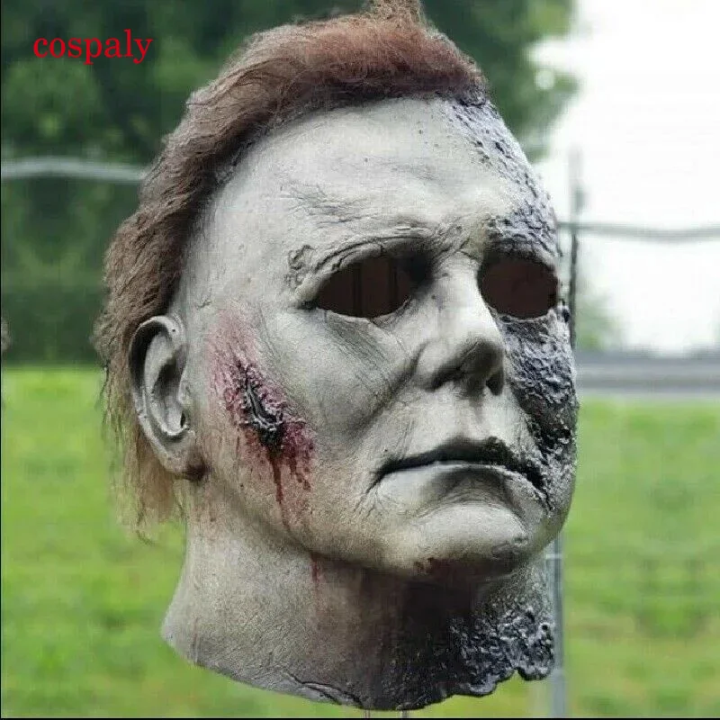 Una maschera Michael Myers 1978 Maschera in lattice di film di Halloween Maschera horror realistica Maschera cosplay spaventosa Maschera per feste in costume