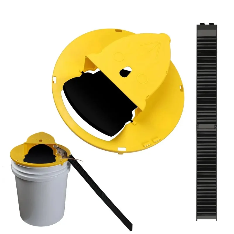 Mouse Trap Flip and Slide Bucket Lid Mice Rat Trap For Indoor Outdoor Multi Catch Auto Reset