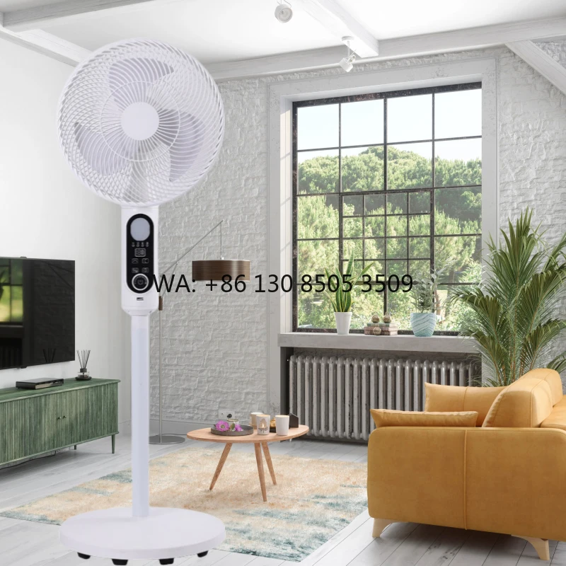 

High Efficiency 30W Rechargeable Solar Panel Pedestal Fan Indoor and Outdoor Multi-Function Solar Fan