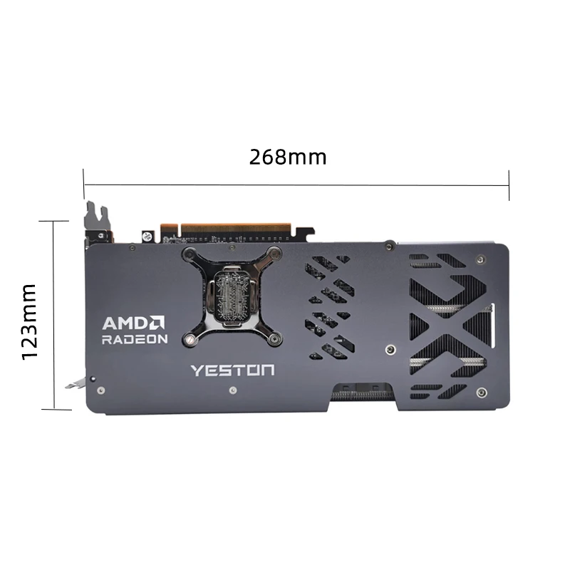 YESTON AMD RADEON RX 9070XT 16GB GDDR6 Geb بطاقة الرسومات للألعاب PC GPU (20 جيجابت في الثانية، PCI-E 5.0، HDMI/DP 2.1، 8pin*2، Nav48/4nm) #2
