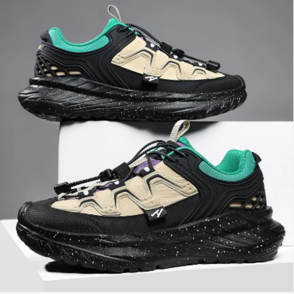 

2026 New Men's Off-Road Hiking Sneakers, Tire Pattern Sole Trekking Shoes, Anti Slip Outdoor Mountain Climbing Travel Footwear
