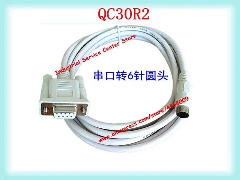 Compatible Q Series PLC Programming Ca ble Communication Download QC30R2 Round Head 6 Pin