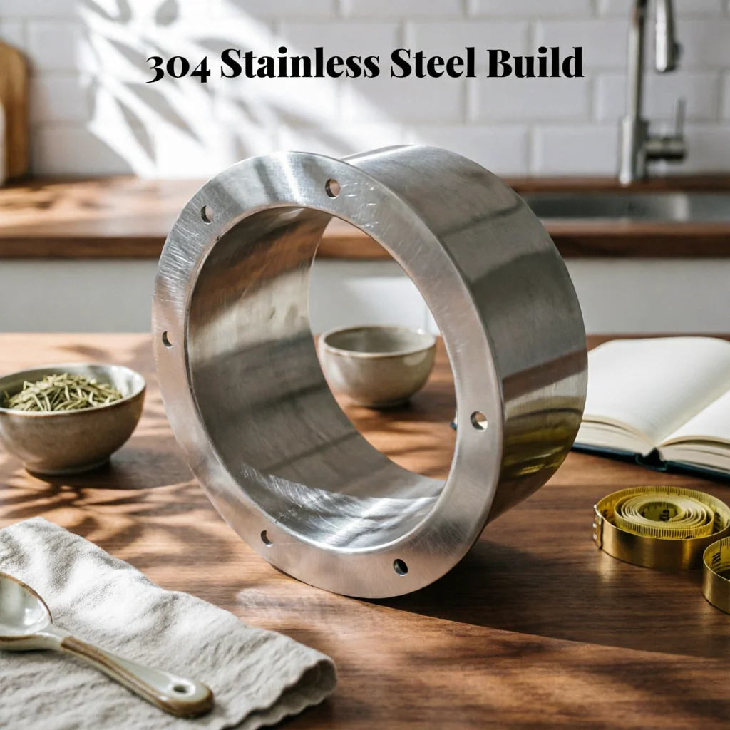 Smooth Finish Ventilation Flange Connector Stainless Steel Flange Connector Long-Lasting Shiny
