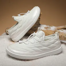 

Утепленные зимние повседневные хлопковые ботинки для пар, теплые, на флисовой подкладке, с защитой от снега, легкие, нескользящие, верх из оксфордской ткани, резиновая подошва