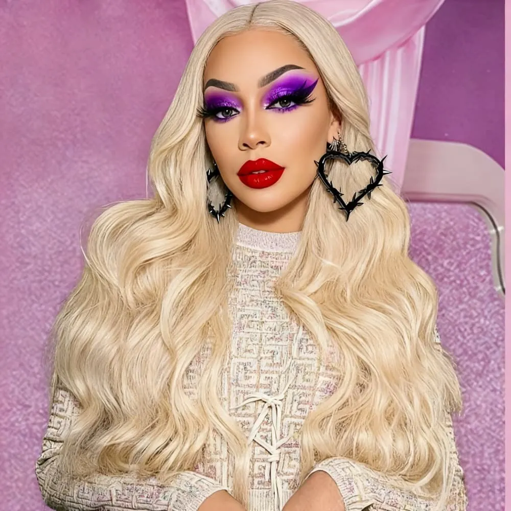 

613 Blonde Body Wave Lace Front Wig Human Hair 13x4 HD Lace Front Wig Human Hair for Women 250 Density Lace Front Wig Human Hair