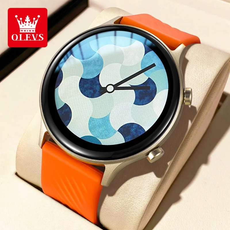 OLEVS 8204 Smart Watch Original Fashion IP67 Waterproof Sports Fitness Tracker Health Bluetooth Call Men and Women Smartwatch