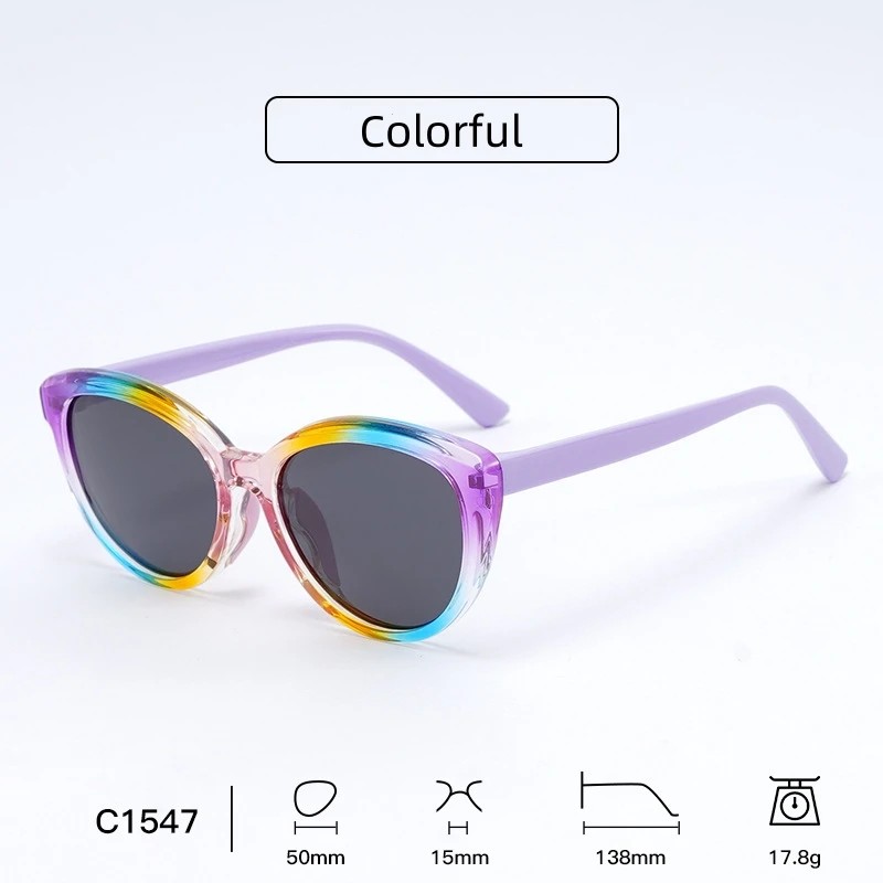 Uv400 Kinder-Sonnenbrille, trendige polarisierte Kinderbrille, polarisierte Sonnenbrille für Kinder, leichte, niedliche Sonnenbrille für den Strand – Detail 3