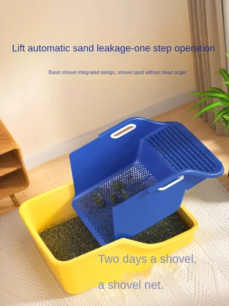 Cat Supplies Toilet Cat Litter Box Semi-closed Extra Large Size To Prevent Splashing Outside Automatic Litter Box