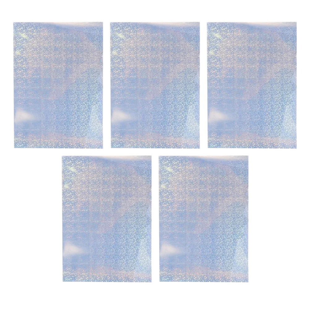 5 Sheets Printer Paper Printing Photo Picture The Pet Printable Holographic Sticker Reflective