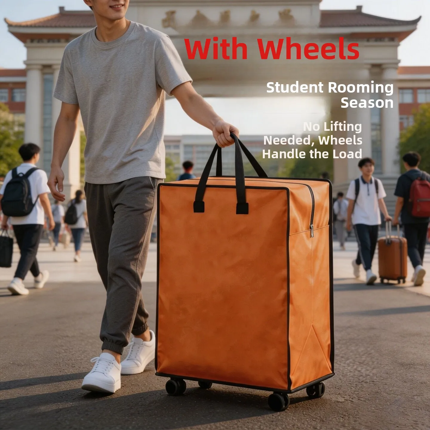 large-capacity-luggage-bag-with-wheels-dormitory-students-quilt-packing-bag-school-uniform-travel-bag-pc-material-with-pull