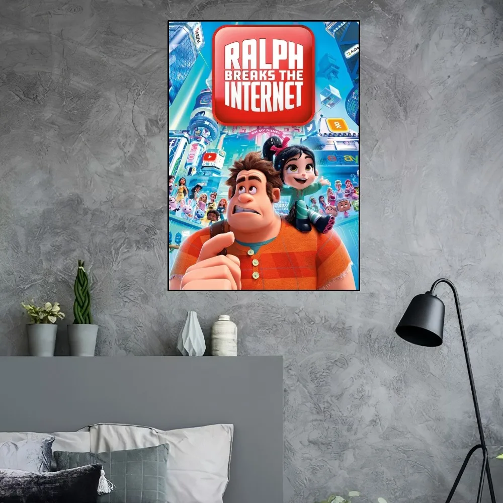 Ralph B-Breaks The Internet Poster Home Room Decor Aesthetic Art Wall Painting Stickers