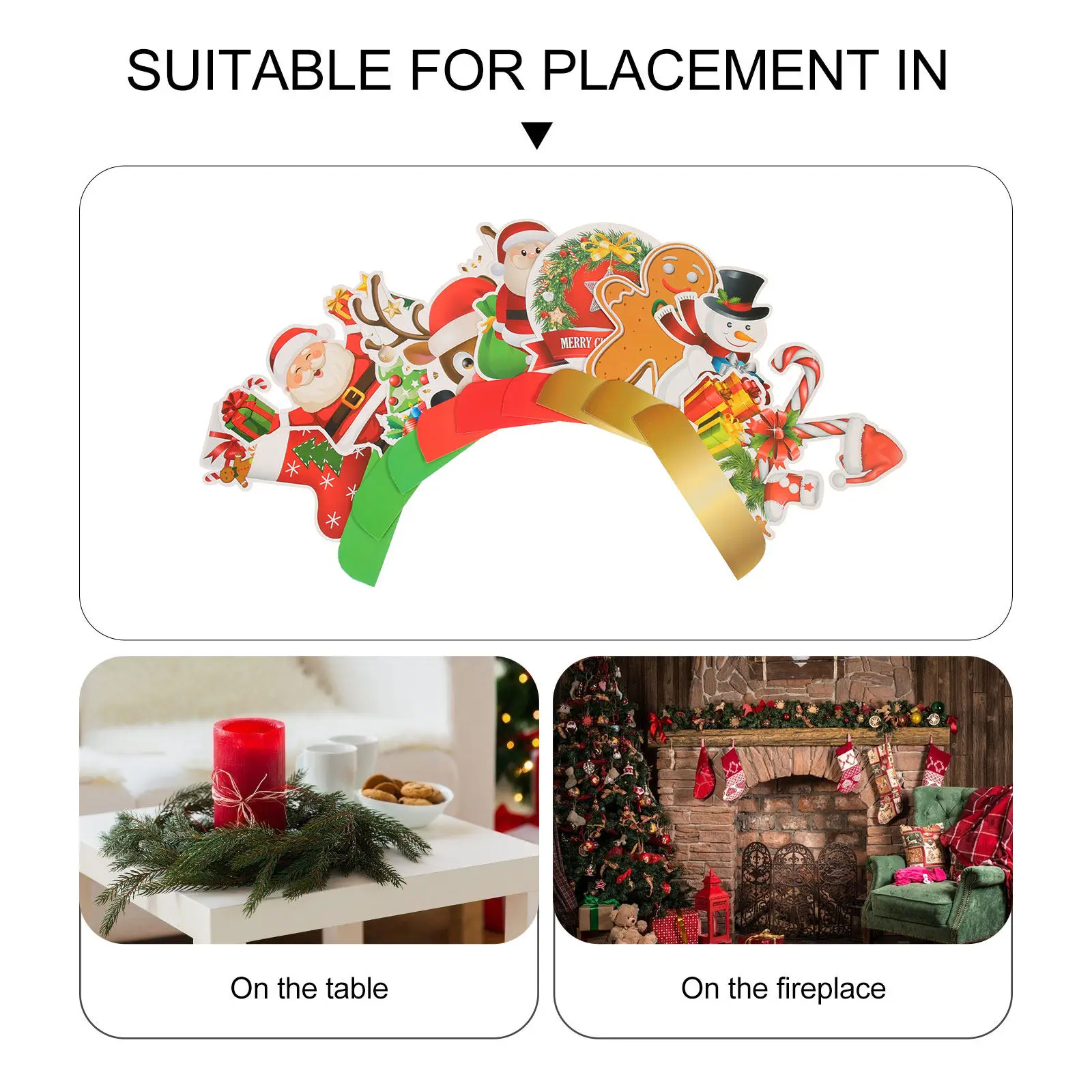 

Набор из 9 предметов: Декоративные украшения в виде сот для рождественской вечеринки, настольные и подвесные украшения для камина, новогодний декор для дома