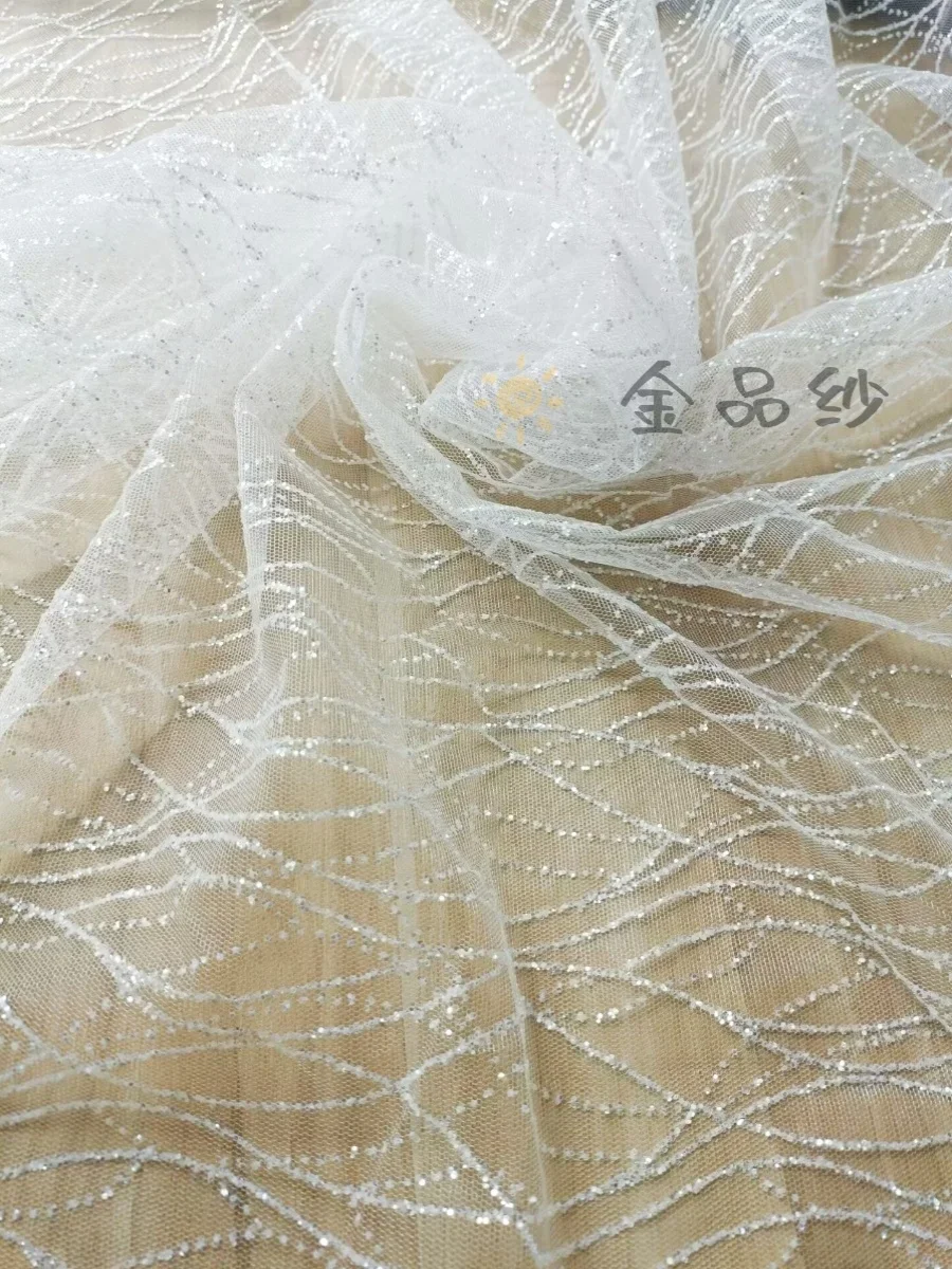 

Марля с блестками, горячее тиснение, сетчатая ткань, свадебный реквизит, фон, украшение для скатерти, дизайнерское шитье своими руками по метрам