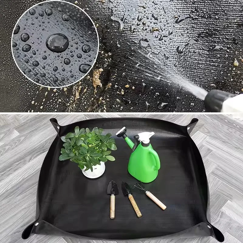 1pcs Planting Mat 50cm-100cm Gardening Potting Pad Foldable Garden Plant Flower Pot Transplanting Waterproof Mats