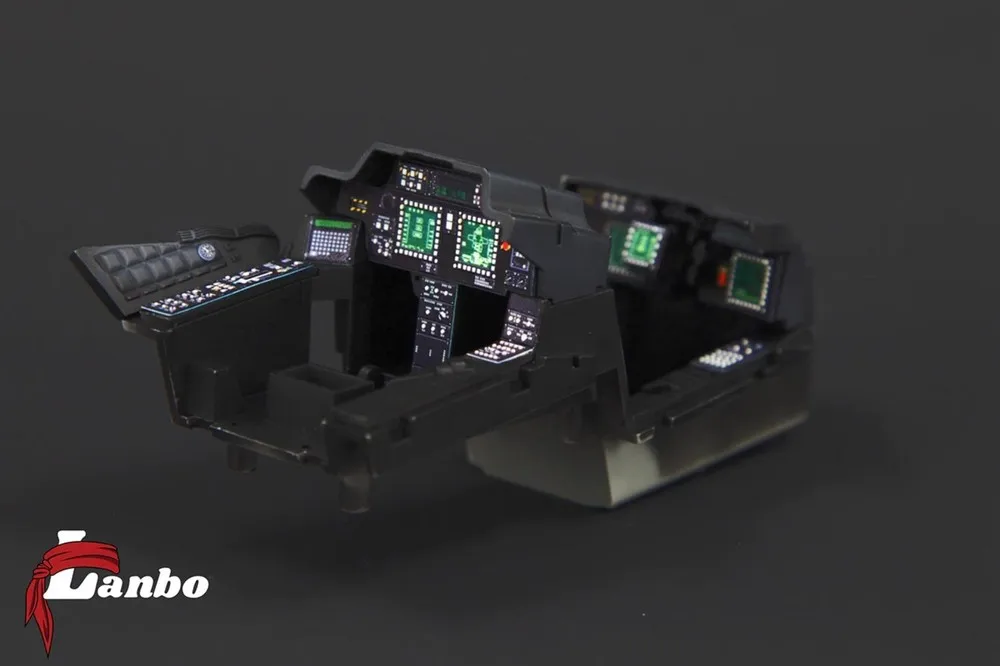 Lanbo Modelli 3D Colorato Cockpit 35101 1/35 AH-64DLONGBOW APACHE PER MENG