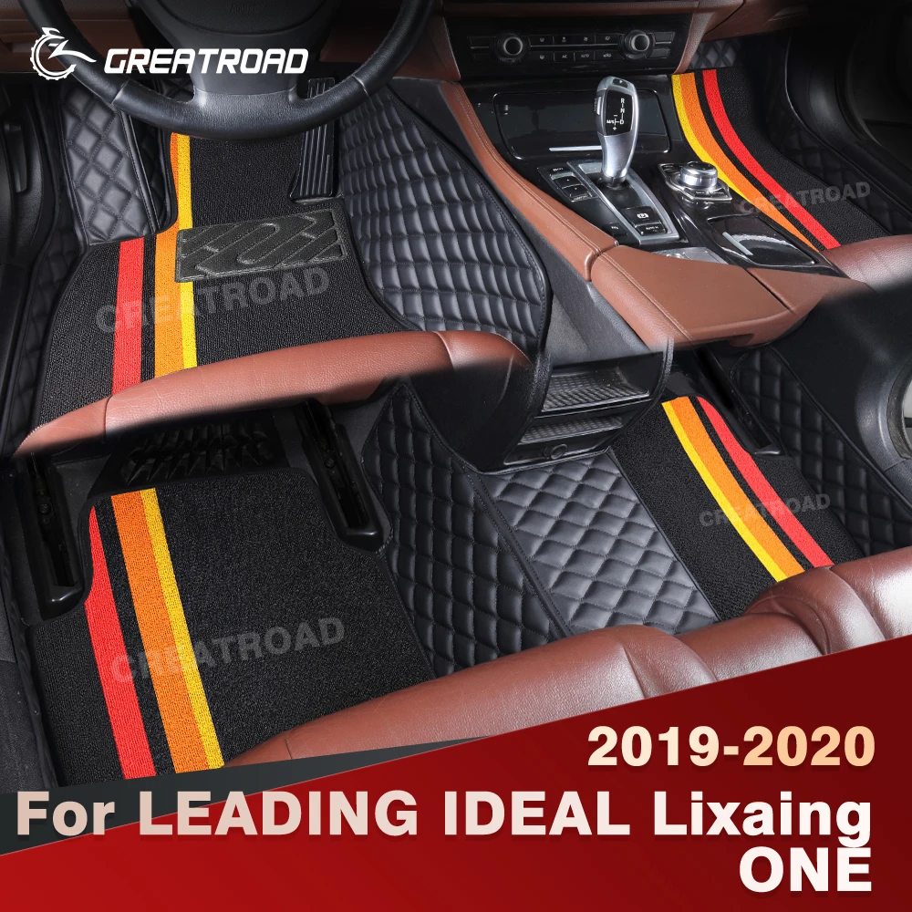 

Для LEADING IDEAL Lixaing ONE 2019-2020 двухслойные автомобильные коврики на заказ, автомобильный ковер, аксессуары для интерьера