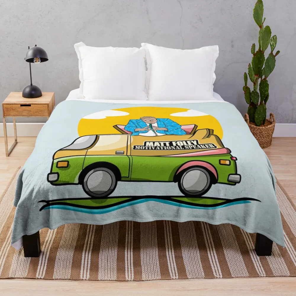 MATT FOLEY I live in a van down by the river Throw Blanket Picnic Luxury Designer Blankets