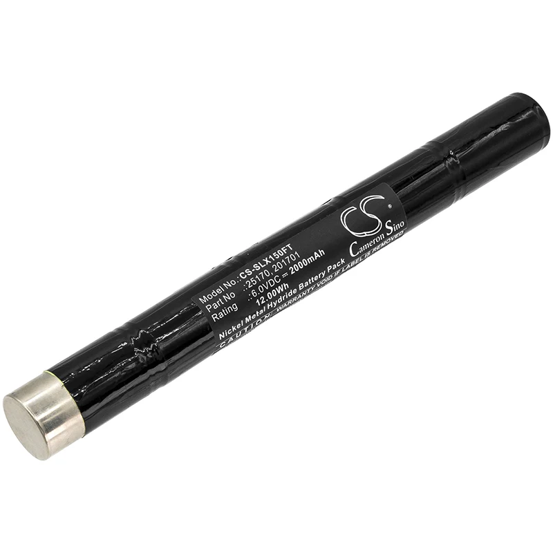 6.0V 2000mAh replacement Flashlight battery 25170, 201701 for Streamlight SL-15X, SL-20XP