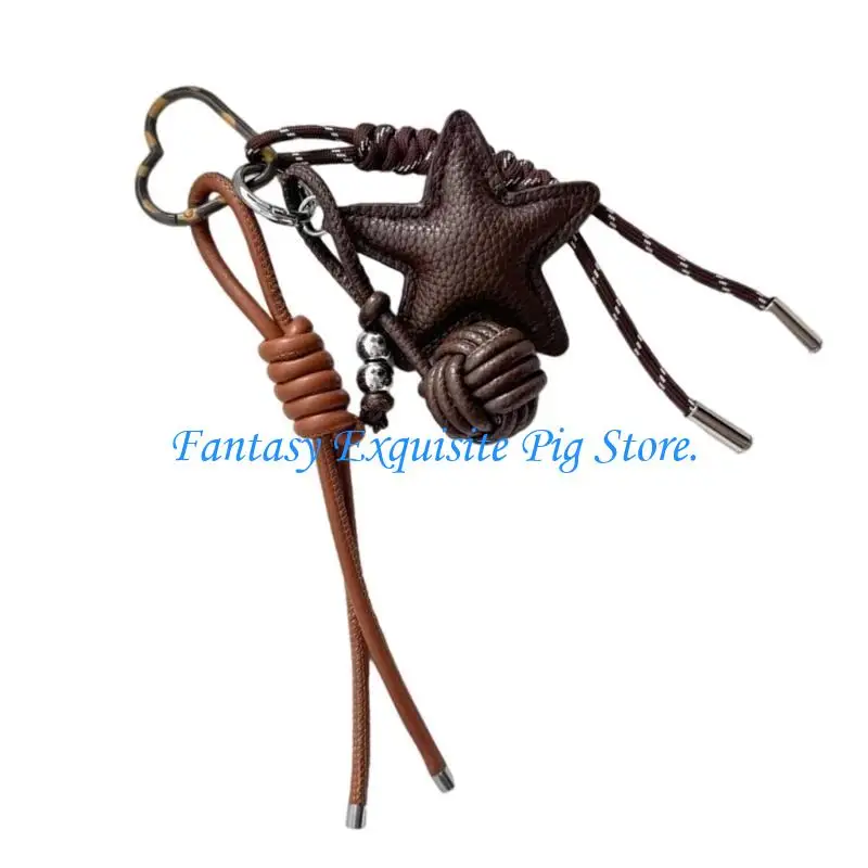 

HXBF Classical Leather Star Bag Decoration Trendy Women's Keychain Designed For Trendy Women Who Love Distinctive