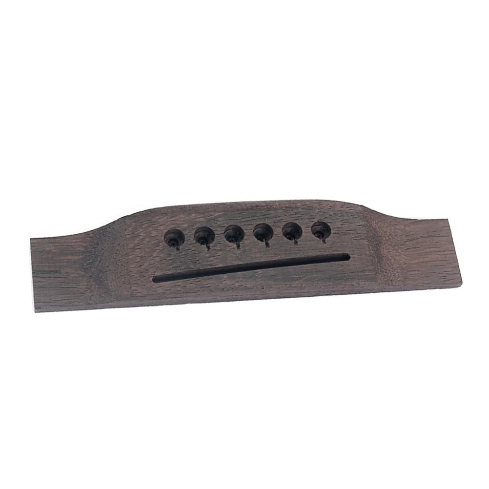 

Rosewood 6 String Through Body Bridge Fit 34 36 38 Inch Acoustic Guitar Parts Precisely Pre Drilled Saddle for Folk Classical