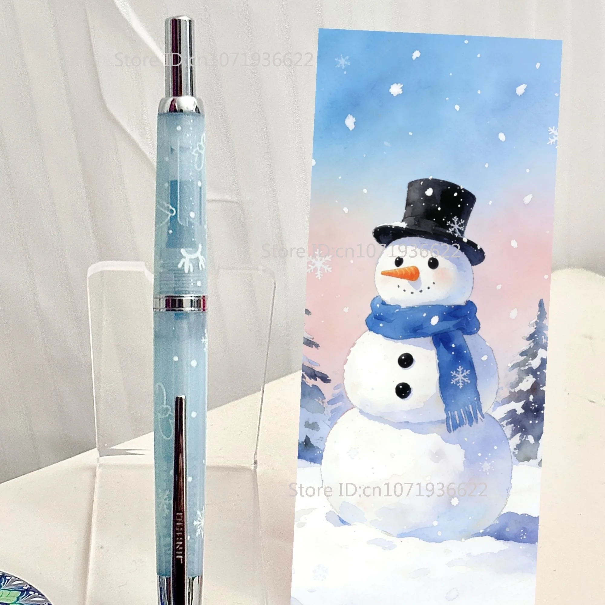 

Limited Pink Snow JINHAO 20 Press Fountain Pen Retractable EF F Nib Writing Ink Pen with Converter School Office Supplies