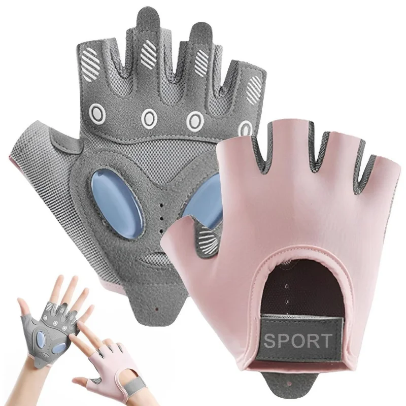 

1 пара перчаток для тренировок с жидким силиконом для женщин, велосипедные перчатки без пальцев, нескользящие перчатки для мужчин, для тренажерного зала и поднятия тяжестей