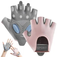 1 par de guantes de entrenamiento con silicona líquida para mujer, guantes de ciclismo sin dedos, guantes antideslizantes para gimnasio y levantamiento de pesas para hombre