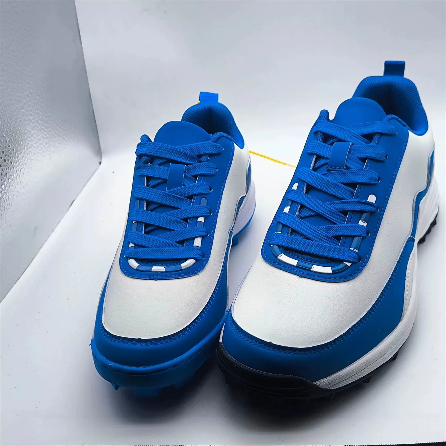 Turf Baseball Shoes  Studded Outsole, Non-Slip & Shock-Absorbing, Suitable for All Seasons; Available in Red/Blue; Unisex